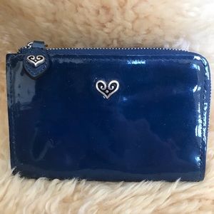 Brighton Royal Blue Parent Leather Change Purse